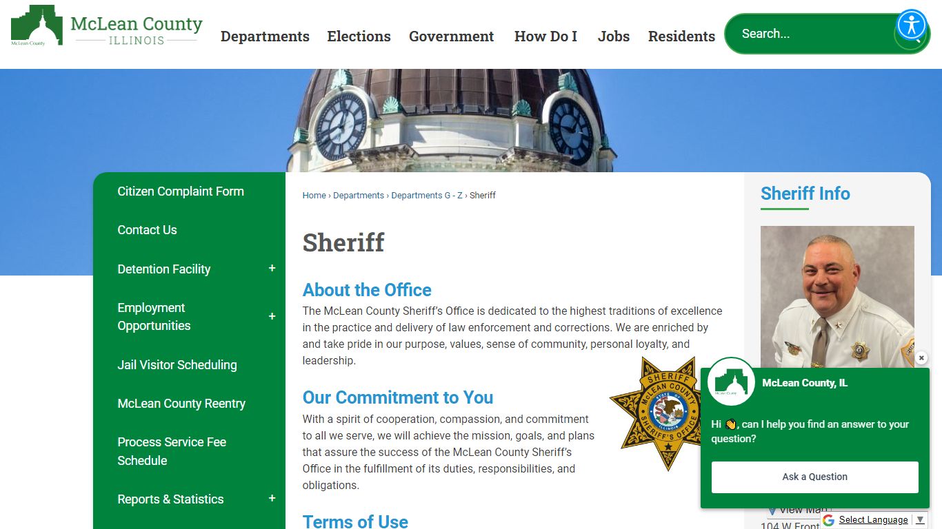 Sheriff | McLean County, IL - Official Website